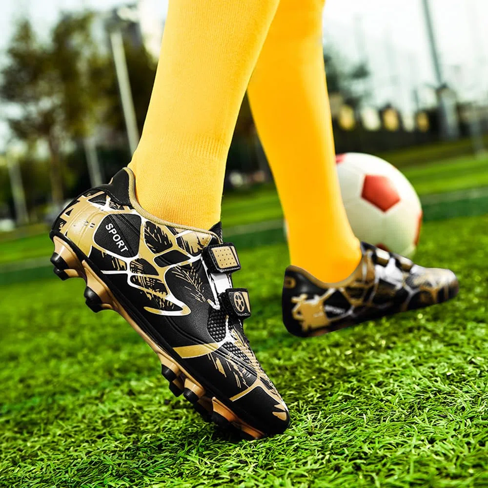 Fußballschuhe Jungen Fussballschuhe Kinder Mädchen Trainingsschuhe Stollenschuhe Sportschueh Kunstrasen Spikes Outdoor Atmungsaktiv Unisex 28-37EU