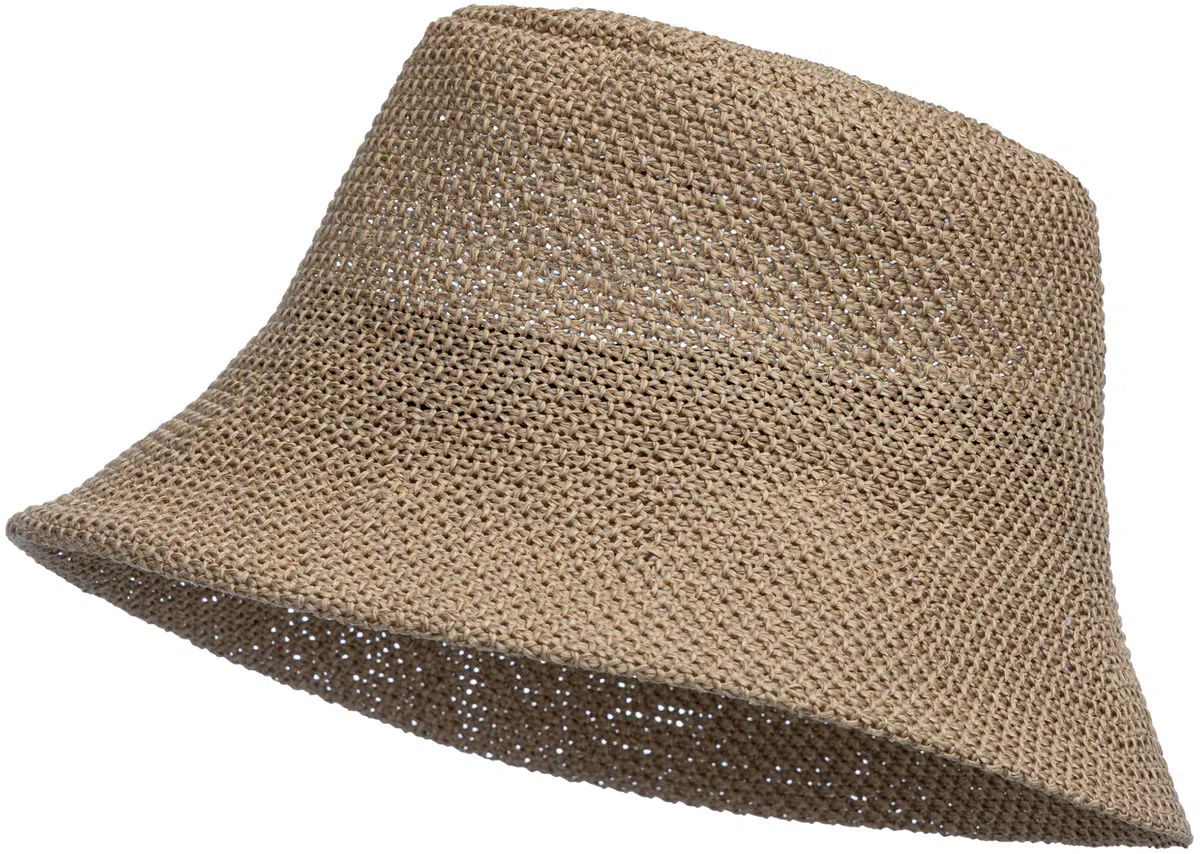 Caspar HT020 lässiger Damen Sommer Fischerhut Bucket Hat aus Toyo Stroh