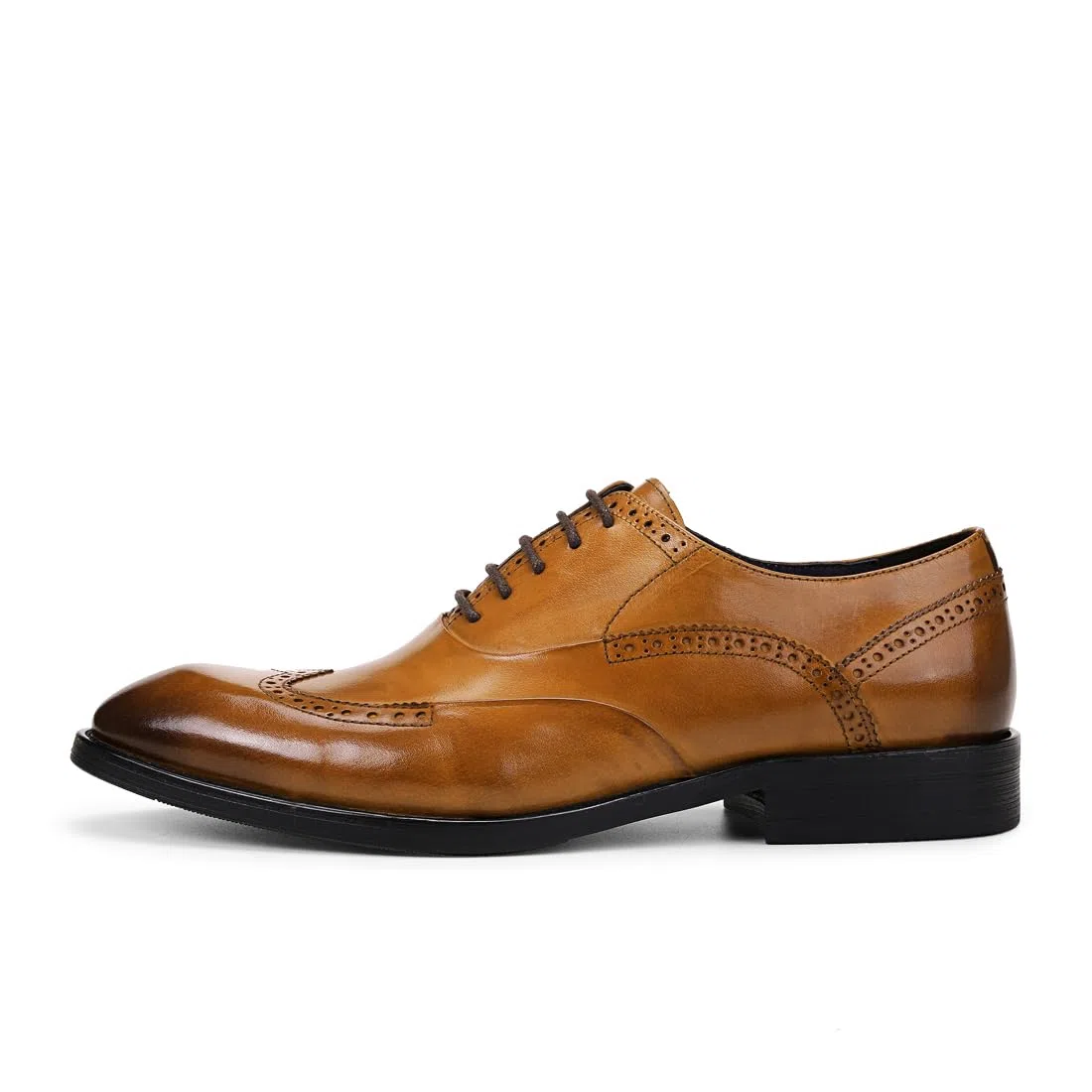 Herren Business Oxford Brogues Formelle Leder Kleid Halbschuhe Schnürschuhe Anzugschuhe