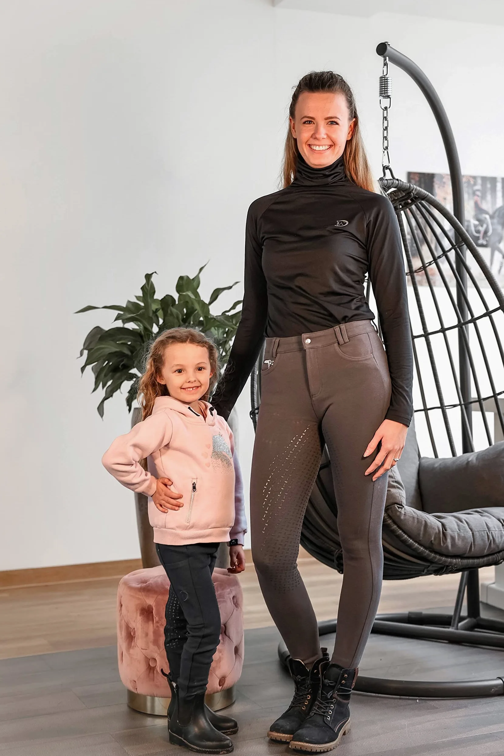 RIDERS CHOICE Baumwoll-Reithose Silikonvollbesatz Kinder mit Handytasche