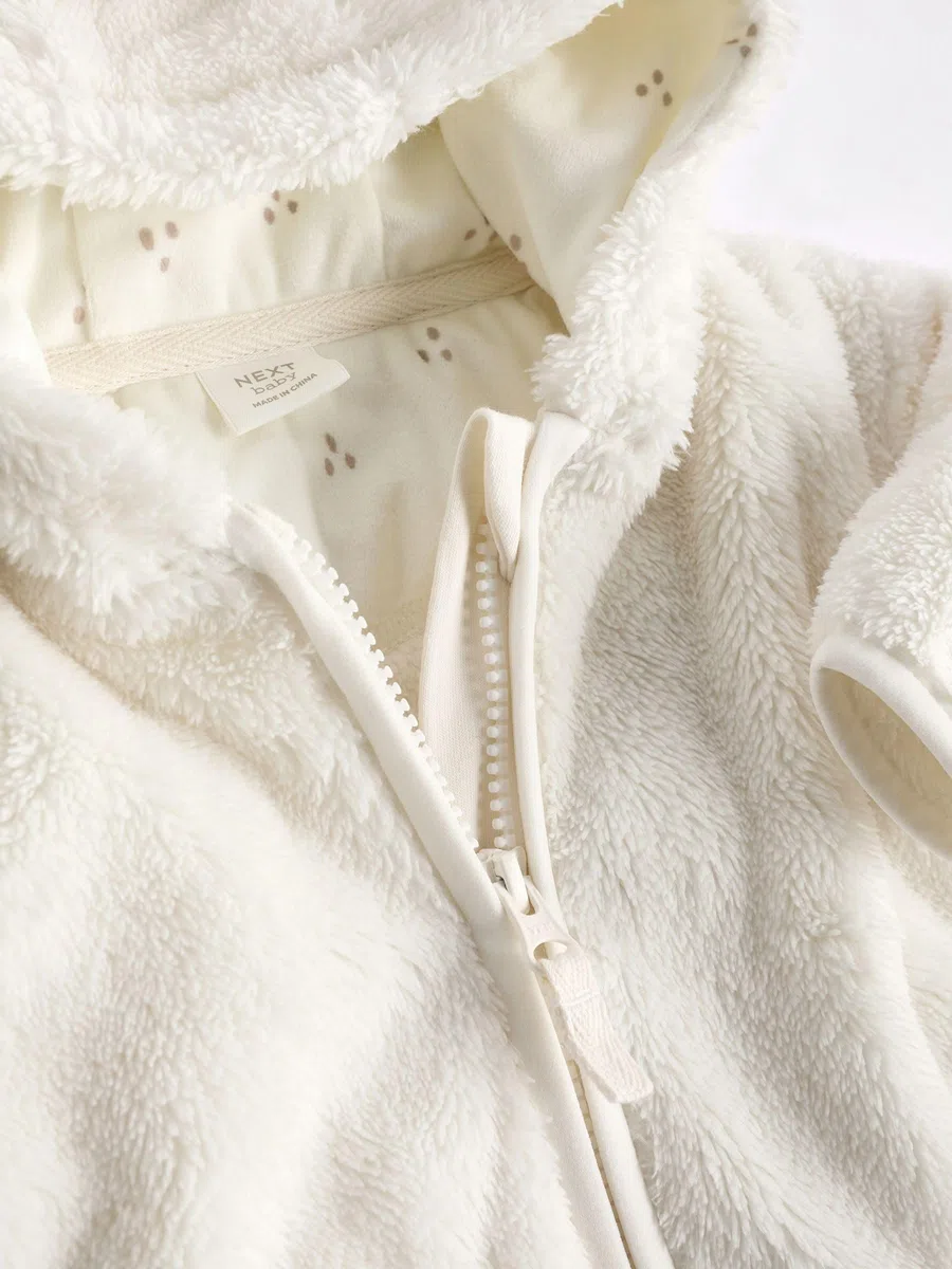 NEXT Baby Mädchen Baby-Fleecejacke mit Kapuze