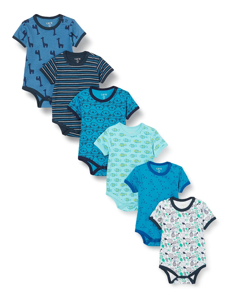 Care Unisex Baby Body Ss - Aop (6-pack) Bodysuit (6er Pack)