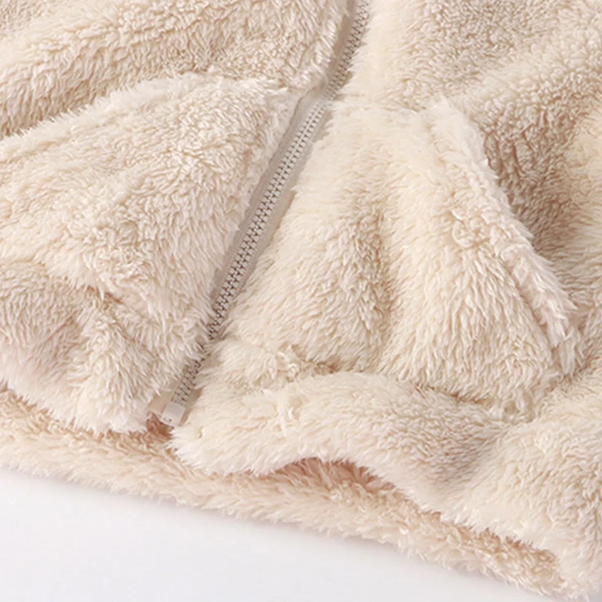 Generisch Kinder Weste Mädchen Einfarbig Kuscheliges Übergangsjacke Fleece Futter Wärmende Plüschweste Gefütterte HerbstWinter Westen Schicht Jungen Locker Ärmellos Jacke mit Reißverschluss