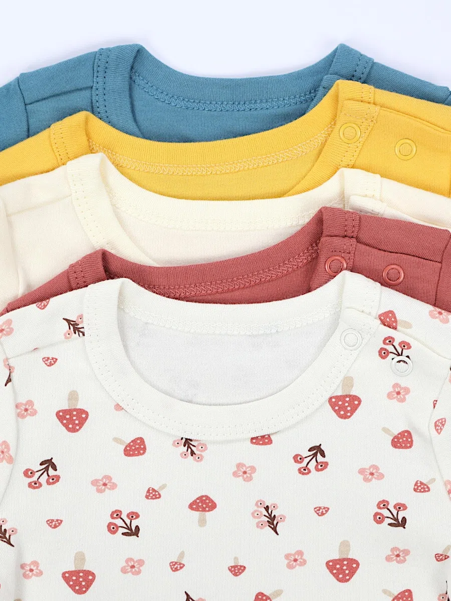 TupTam Baby Mädchen Langarmshirt 5er Set