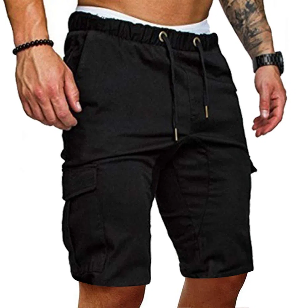 Cindeyar Herren Shorts Sommer Chino Jeans Kurze Hosen Stretch Jogger Cargo Shorts Slim-Fit