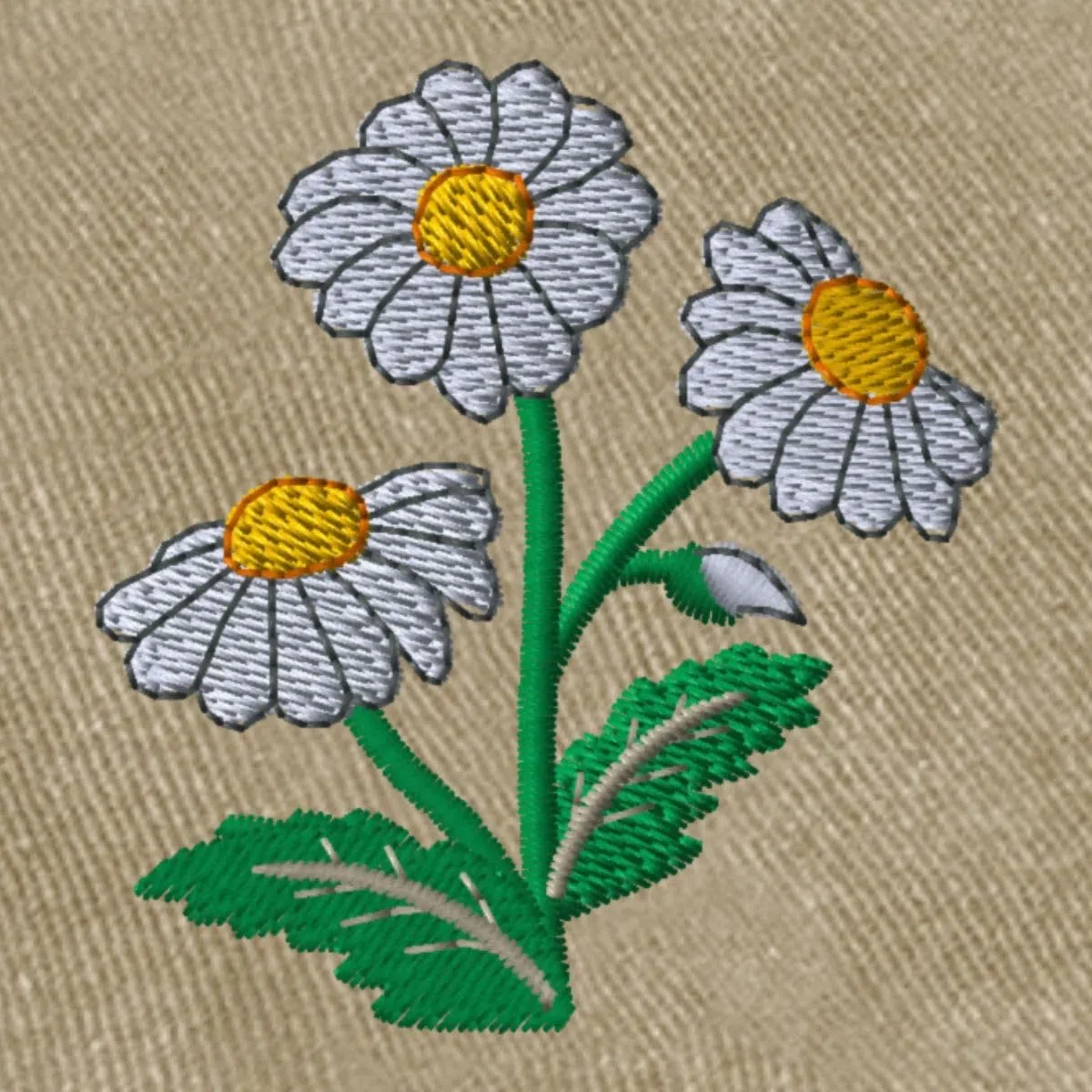 Spreadshirt Gestickte Gänseblümchen Vintage Cap