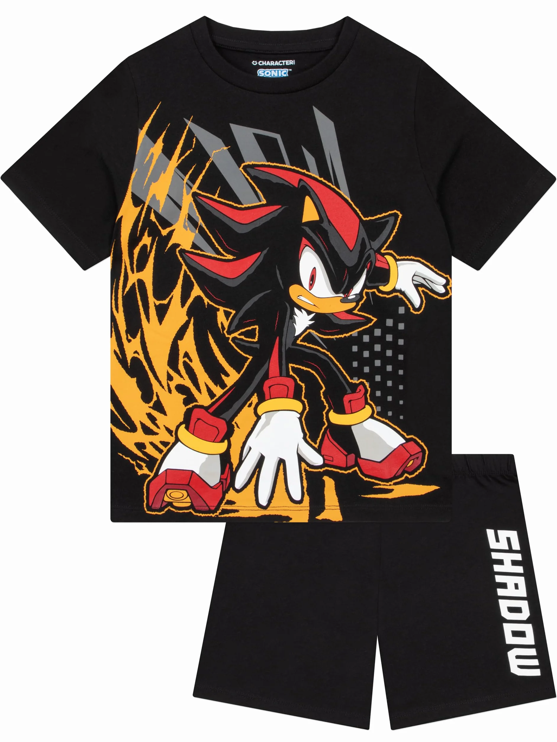 Sonic The Hedgehog Pyjama Kinder, Shadow The Hedgehog Schlafanzug, Baumwolle Schlafanzug Kinder Jungen
