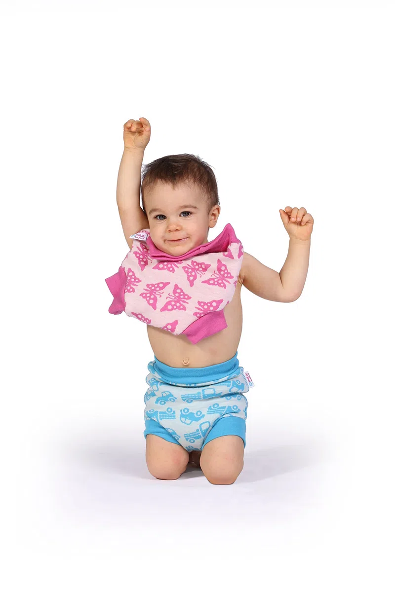 Petit Lulu Wollüberhose Größe L 100% Merinowolle Stoffwindeln (Igel (türkis))