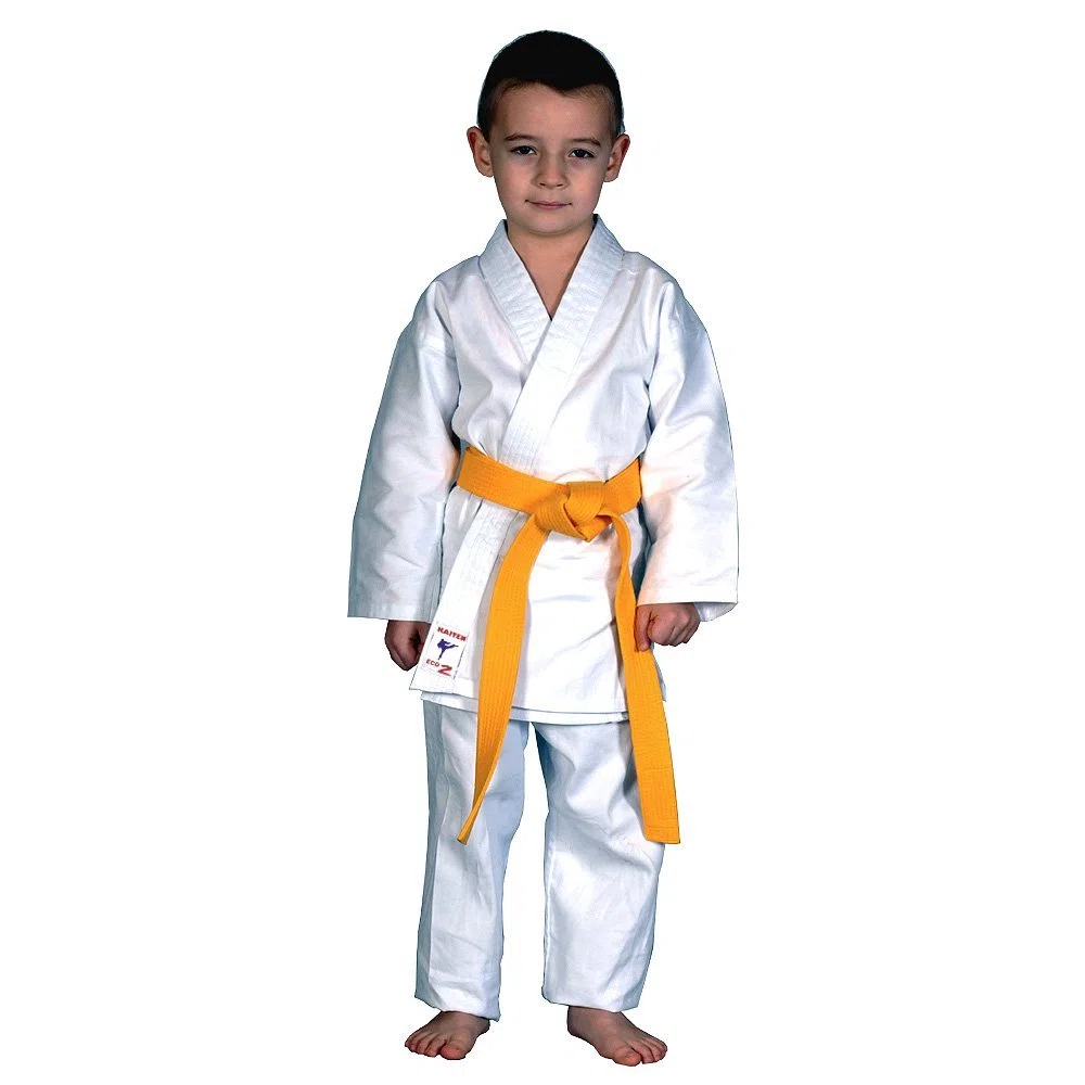 KAITEN Karateanzug Eco 2 - Karate Gi weiß 7 oz Baumwolle - Hose mit Gummizug