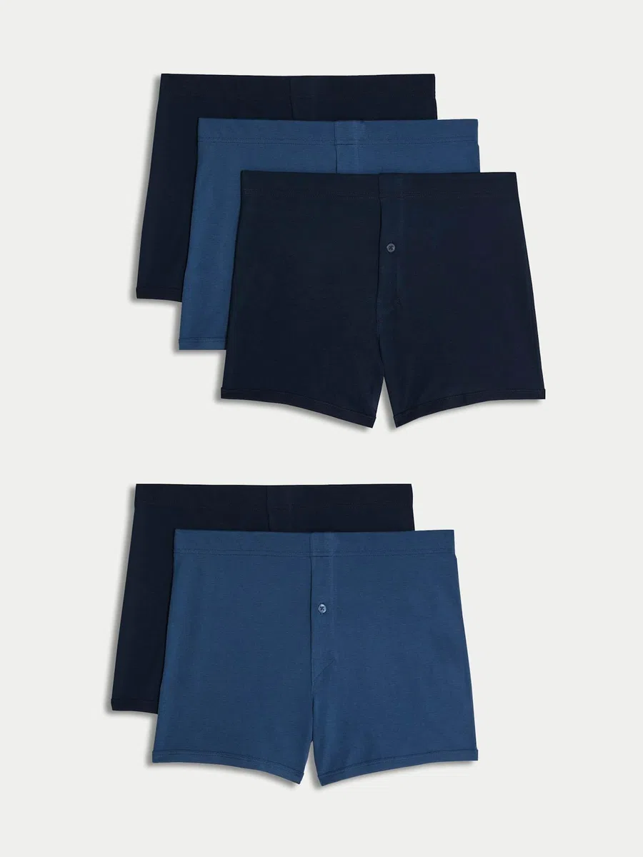Marks & Spencer 5Er-Pack Basic-Unterhosen Aus Baumwolle Herren