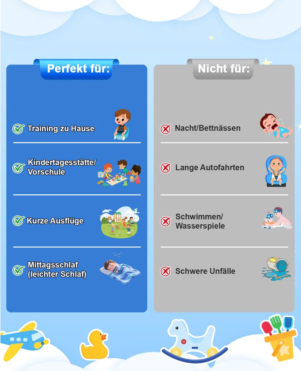 FLYISH DIRECT 4er Pack Trainingshosen für Töpfchentraining - Wiederverwendbare Trainingsunterhosen für Jungen & Mädchen