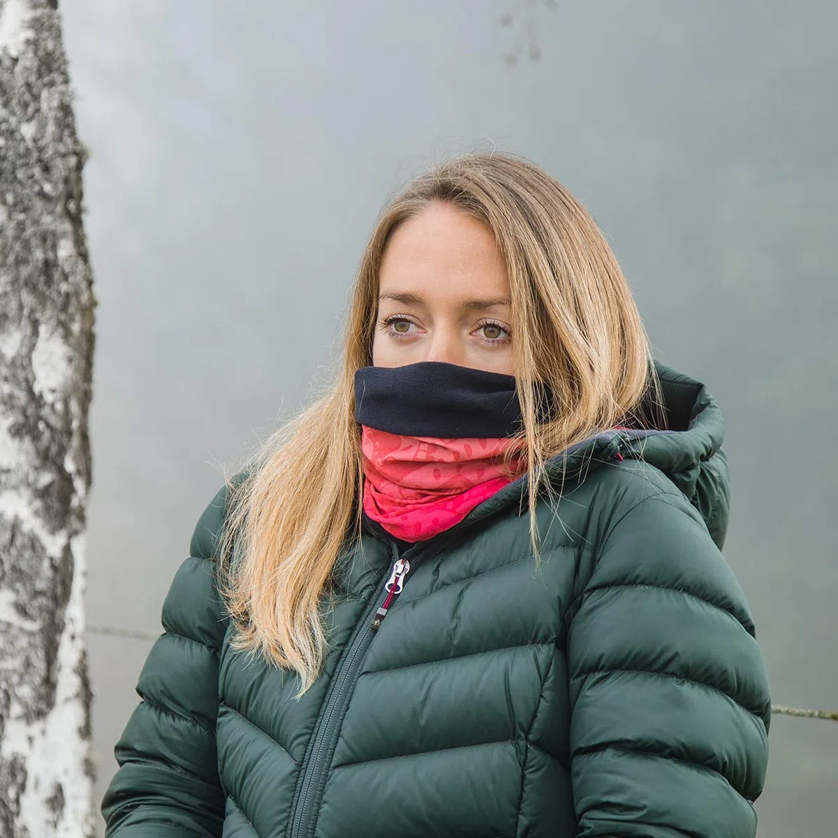 P.A.C. Twisted Fleece Multifunktionstuch - Outdoortuch, Skituch, Halstuch, Schlauchtuch, Unisex, 10 Tragevarianten