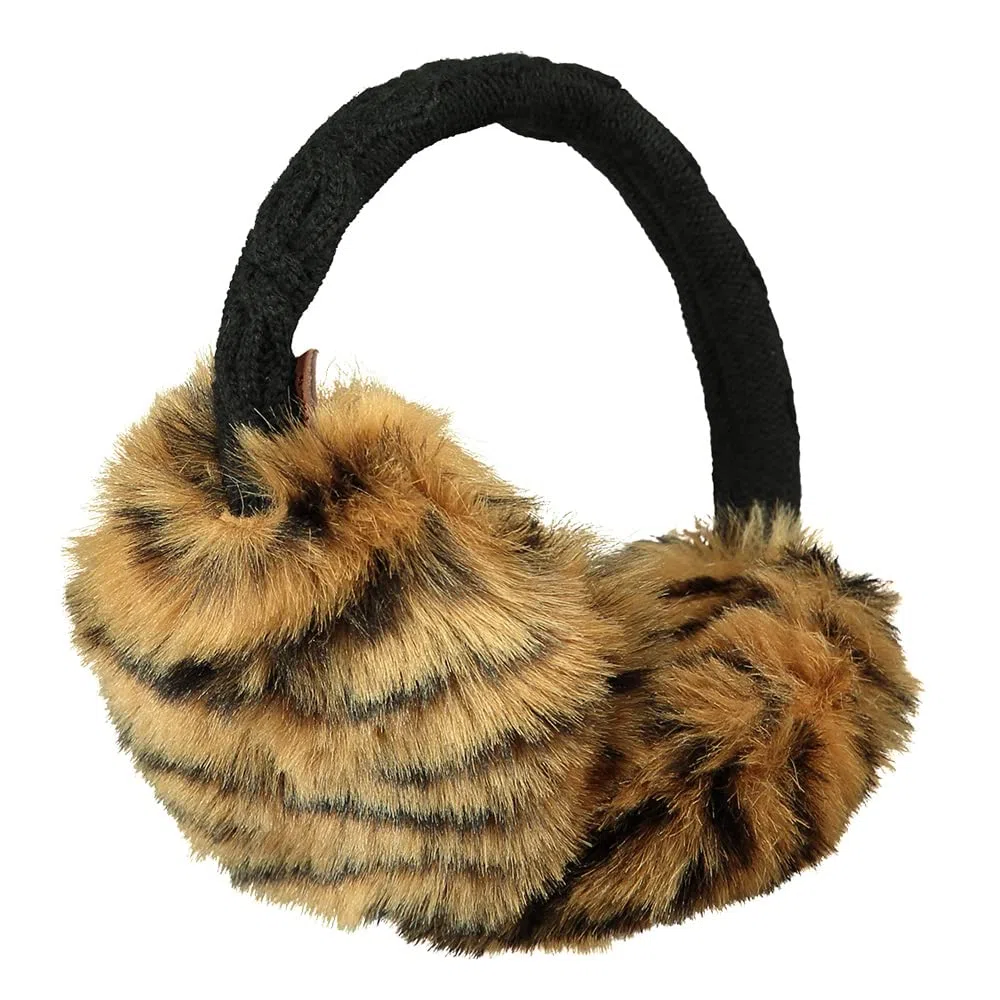 Barts Fur Earmuffs Brown Tiger