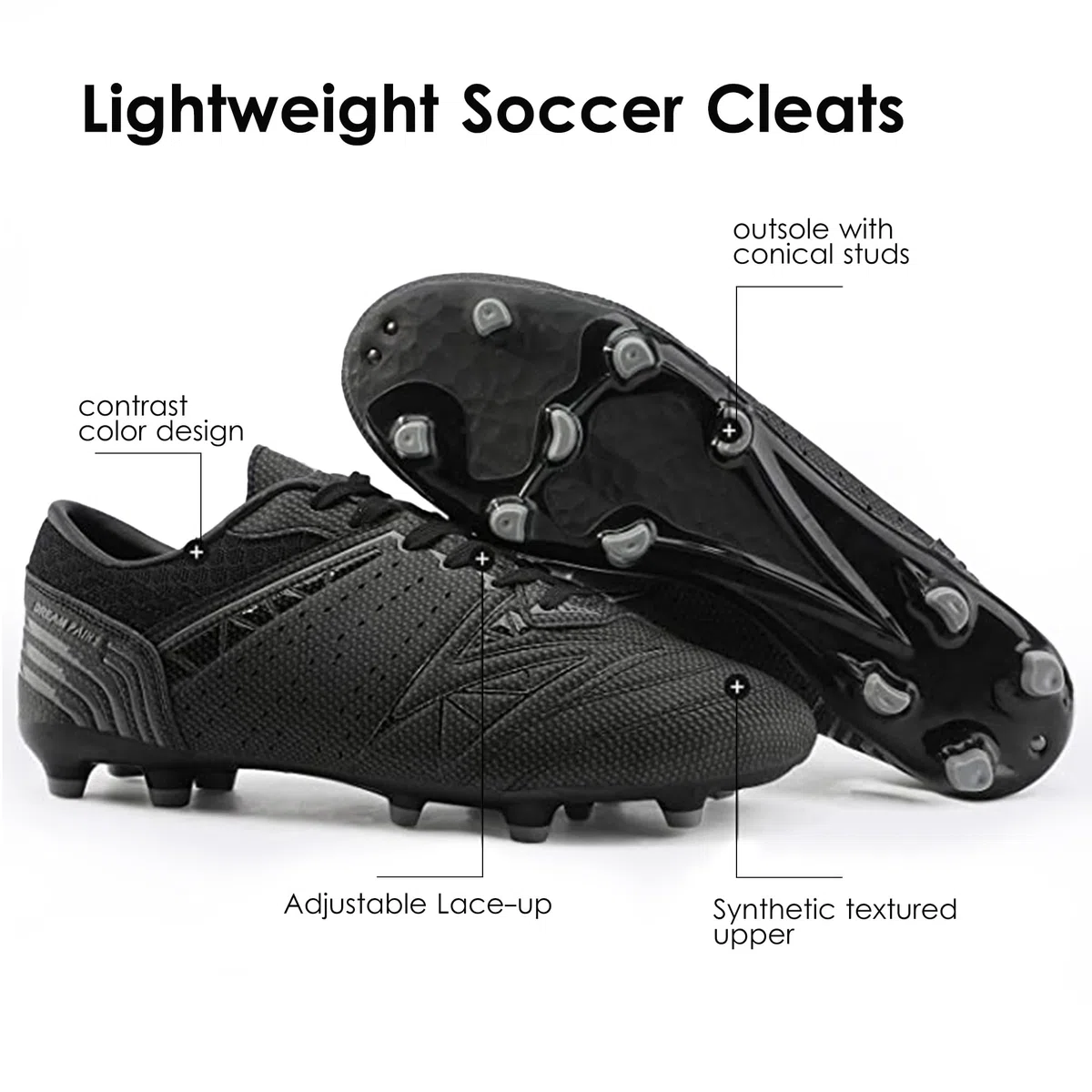 DREAM PAIRS Fußballschuhe mit Fußballschuhen für Herren
