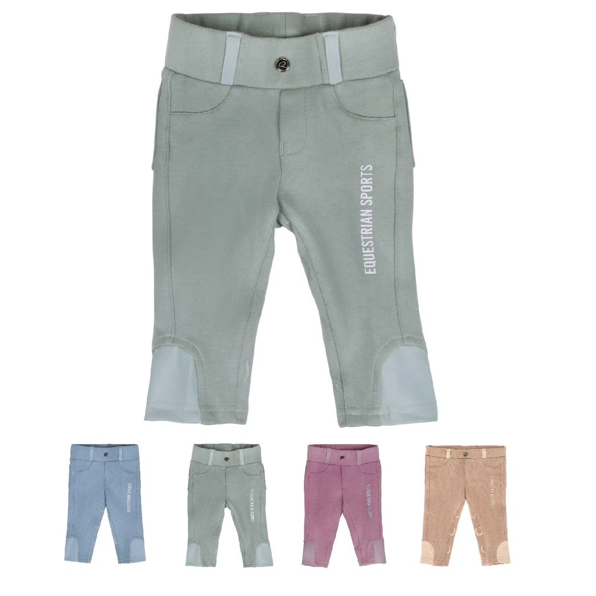 netproshop Baby und Kinder Reithose Bobby Vollbesatz Gr. 56-104, Kindergroesse:80, Farbe:Pistachio