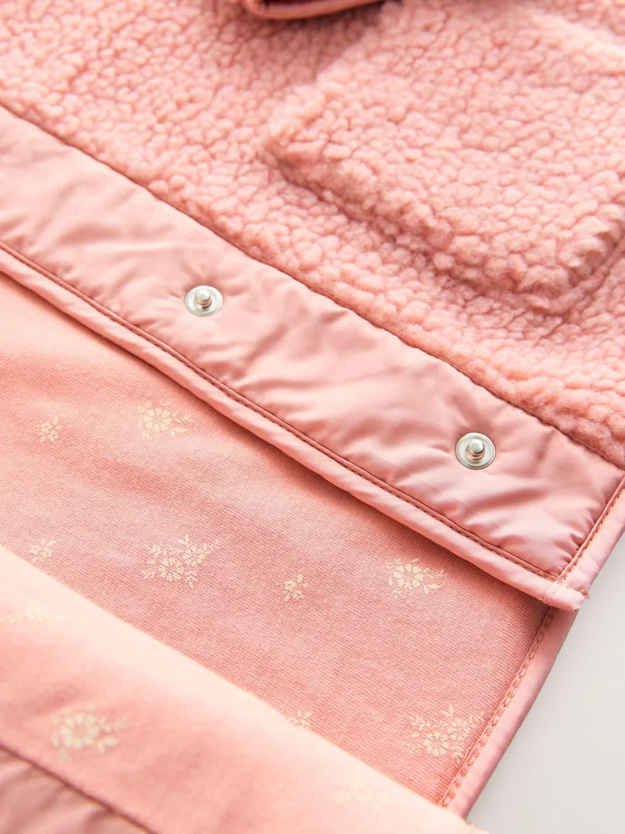 NEXT Mädchen Fleece mit Druckknopfverschluss 62-122