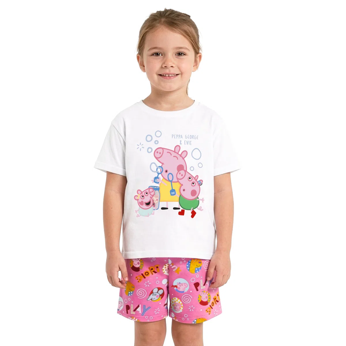 Peppa Pig Schlafanzug Für Mädchen, Pyjama Mädchen und Schlafanzug Kinder