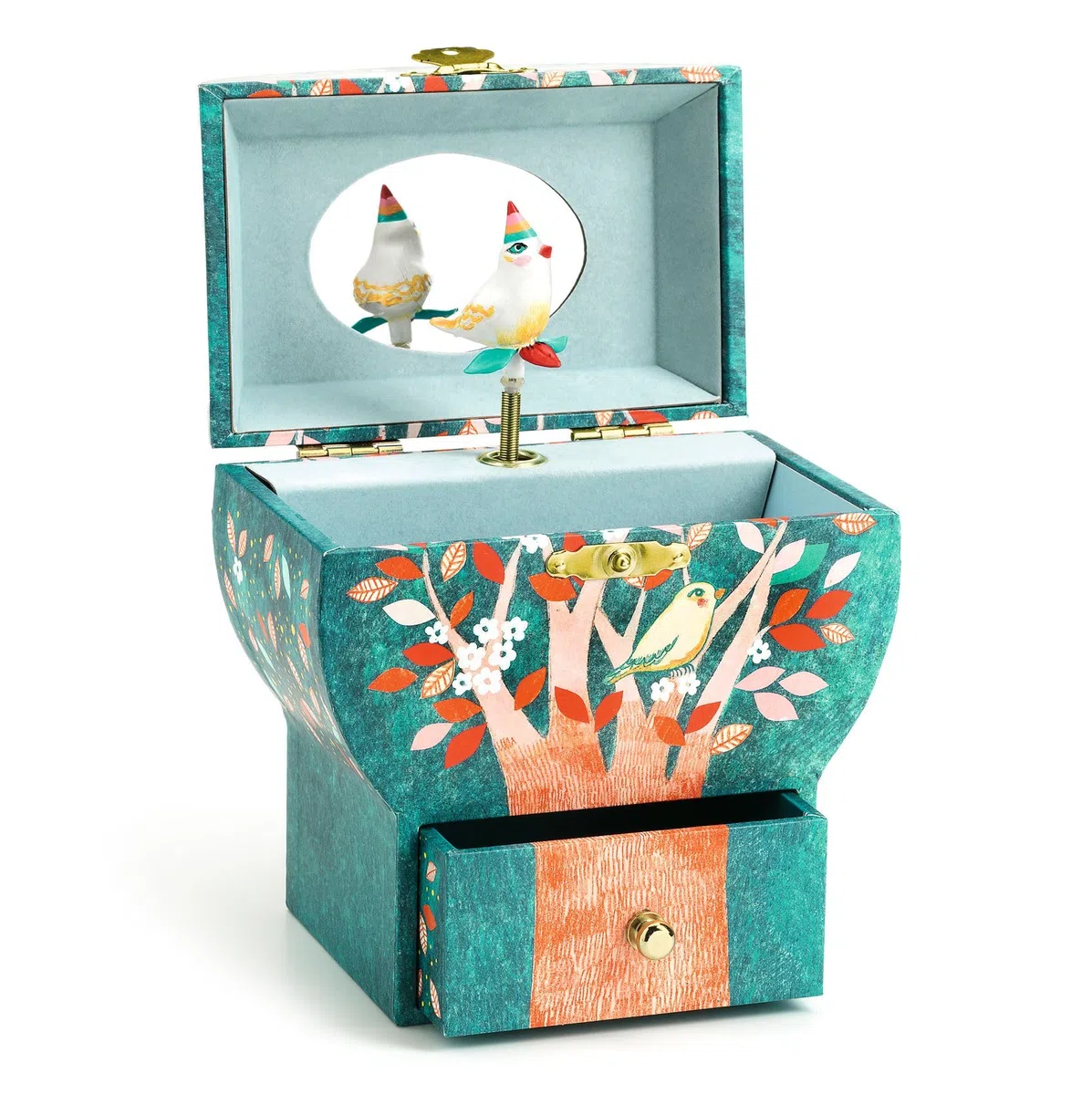 Djeco DJ06592 Holz-Schatzkiste, Nachtsingend