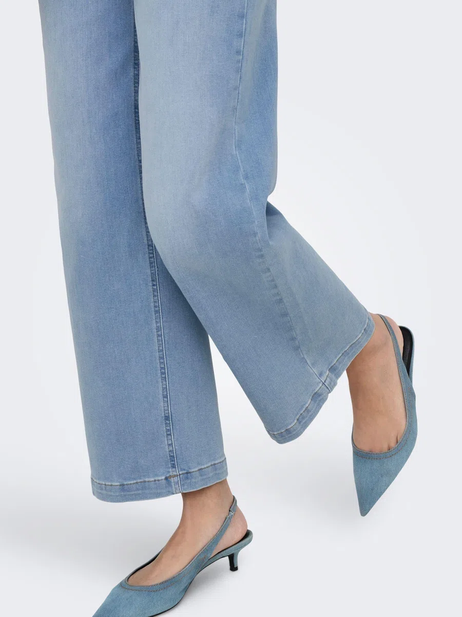 ONLY Female Jeans mit weitem Bein ONLMADISON Hohe Taille Weiter Beinschnitt Jeans | Jeans