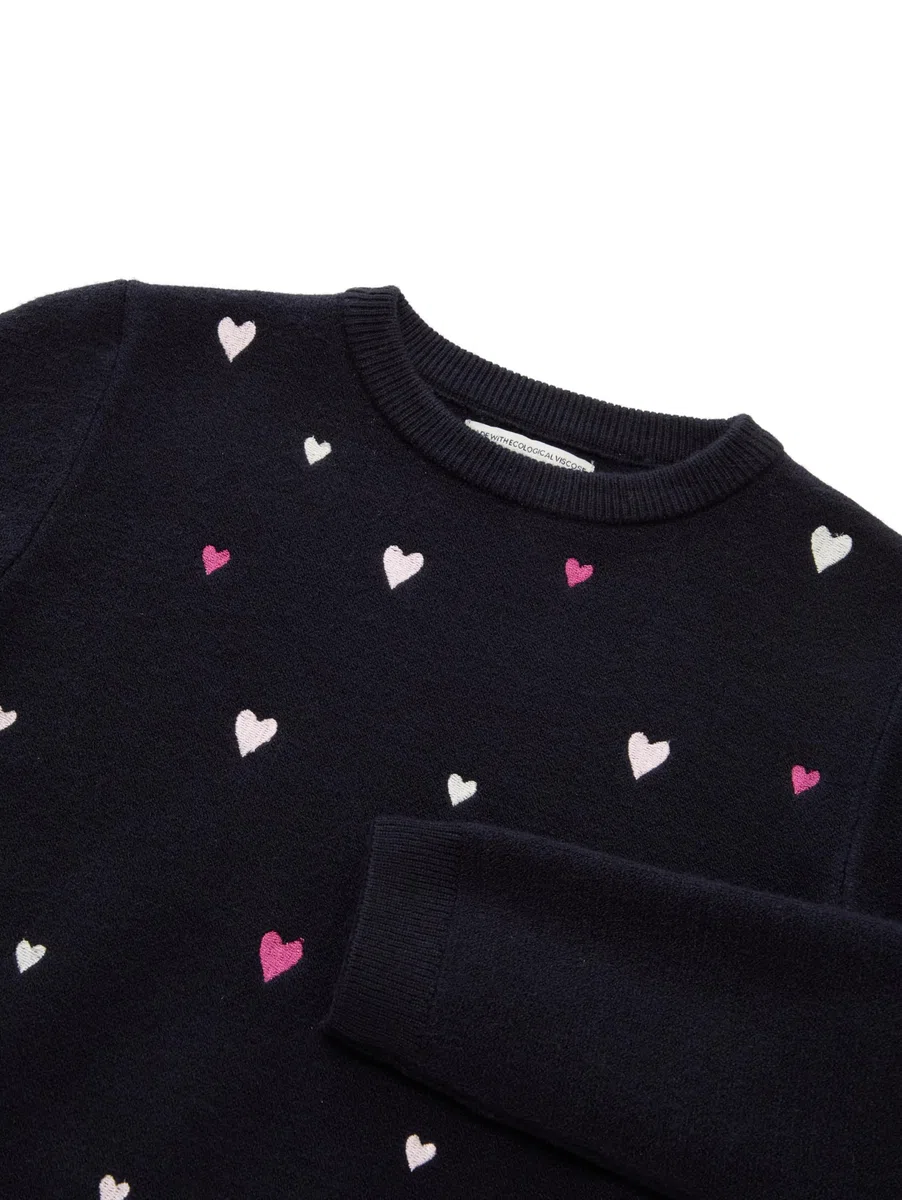 TOM TAILOR Mädchen Kinder Cropped Strickpullover mit Stickerei