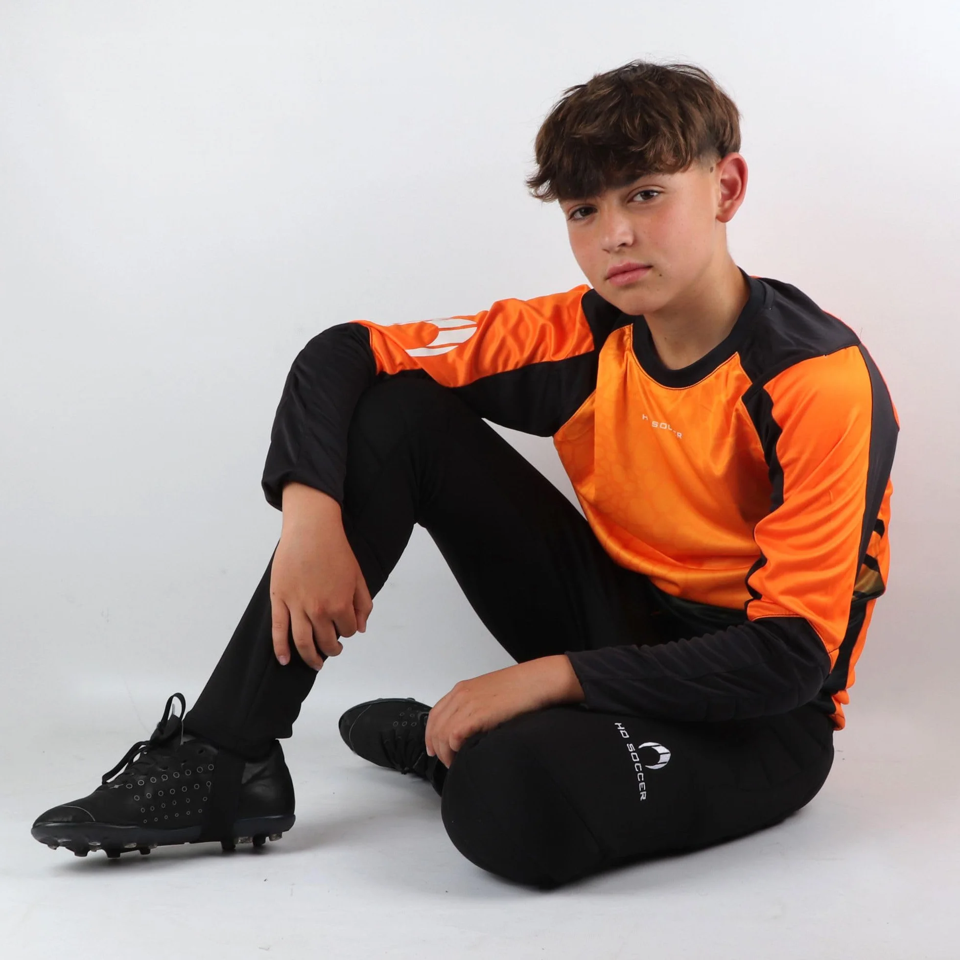 HO Soccer Unisex Kinder Kid Keeper Set Deep-sea Orange Torwart-Zusammenstellung (1er Pack)