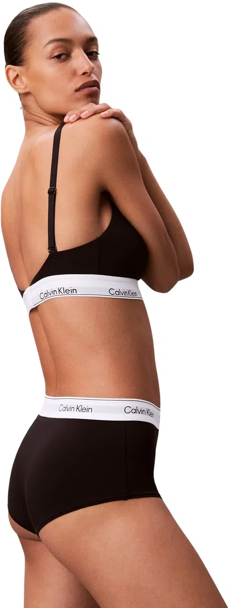 Calvin Klein Damen Hipster Boyshort mit Logobund