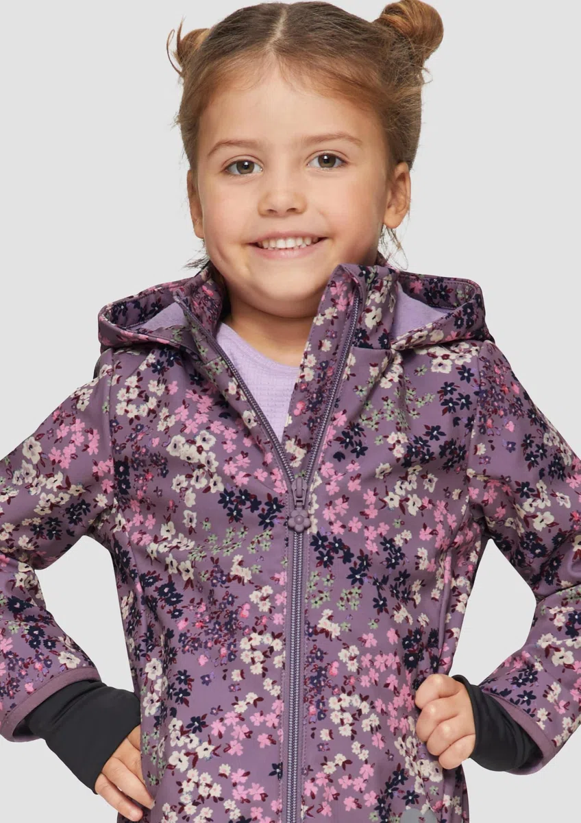 s.Oliver Gemusterte Softshelljacke mit Fleece innen