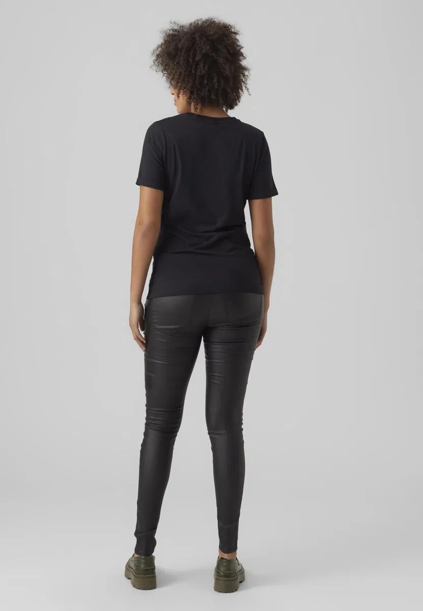 NAME IT Damen Vmmseven Ss Smooth Coated Pants Noos