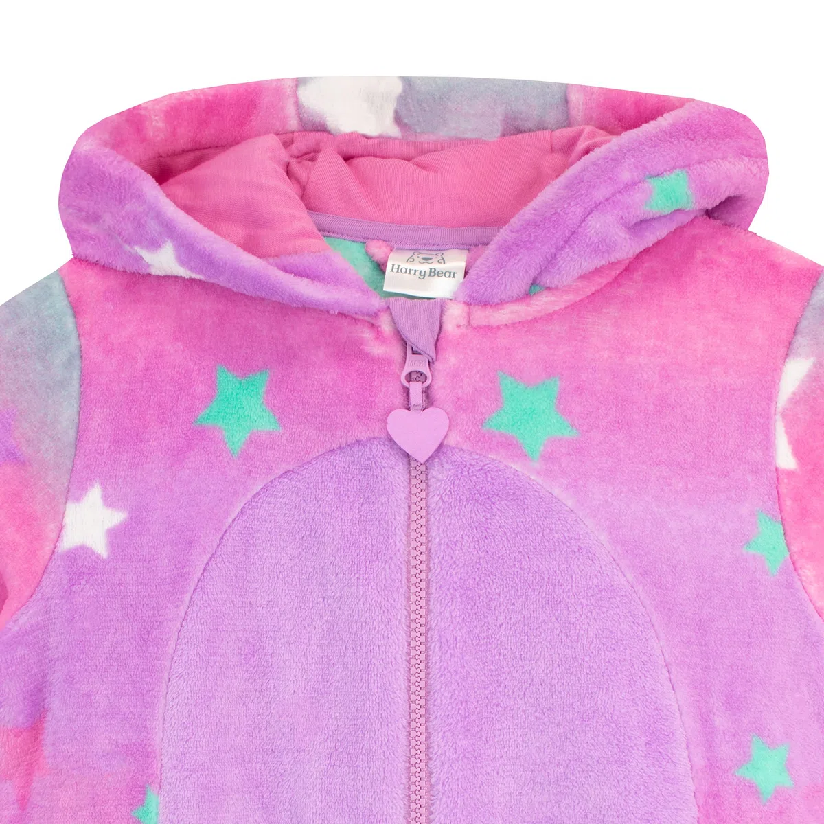 Harry Bear Einhorn Schlafanzug Mädchen | Fleece Overall Madchen | Onesie | Jumpsuit Schlafanzug Kinder