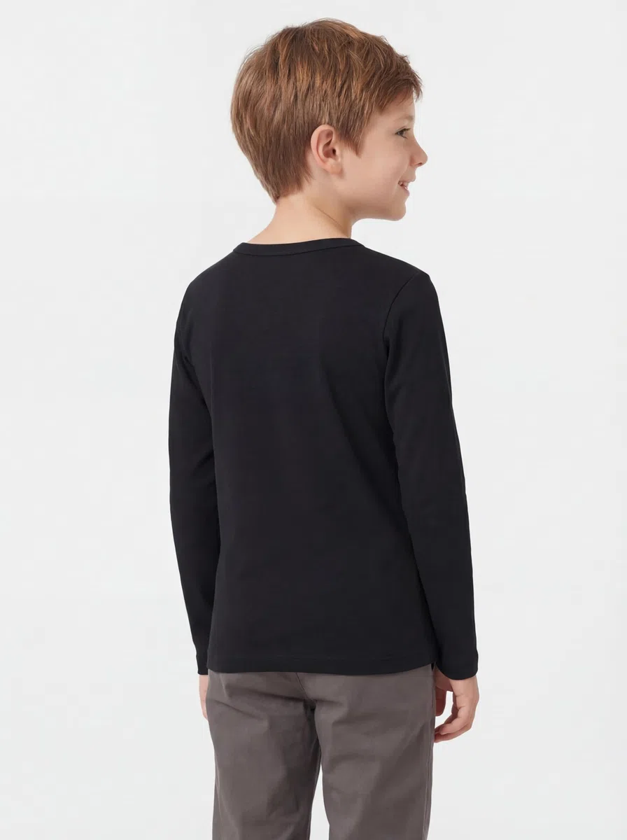 TupTam Langarmshirt Kinder – 3er Pack Unterhemden Jungen & Mädchen, 100% Baumwolle, Unisex