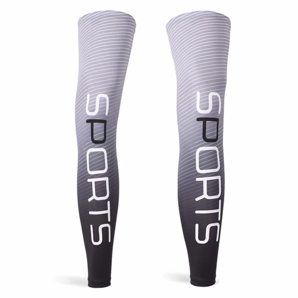 Unisex Fahrrad-Beinlinge, Sommer Leg Warmer Sport Kompression Sonnenschutz UV-Schutz Leg Sleeves