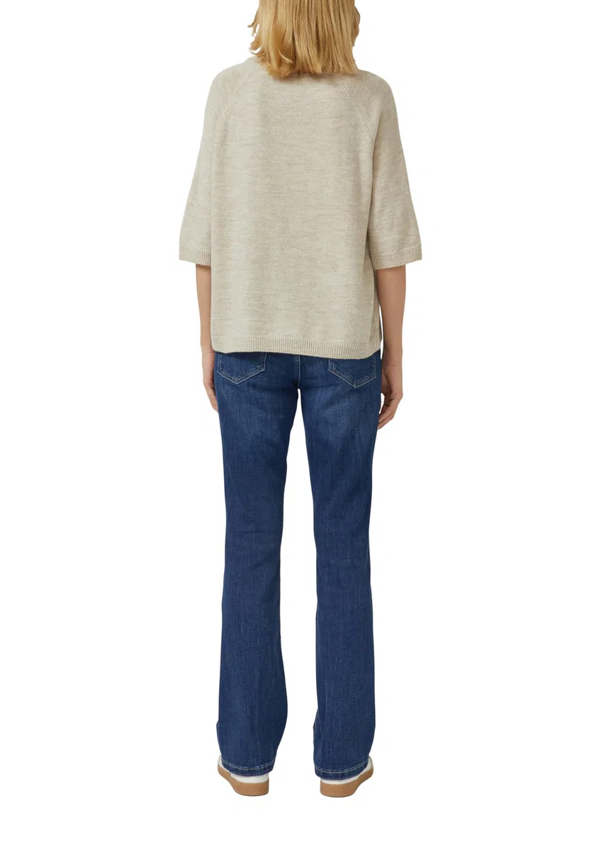 s.Oliver Weicher Halbarmpullover aus Alpakamix