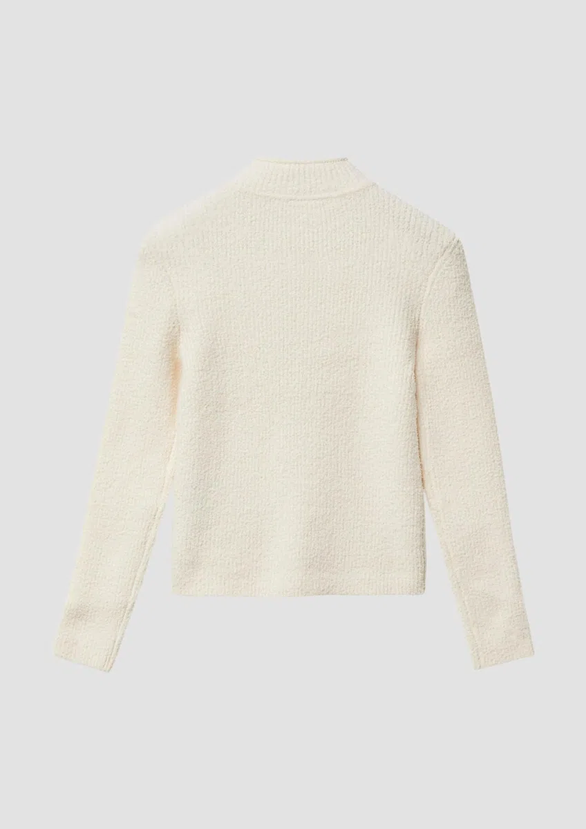 s.Oliver Strickpullover im Slim Fit mit Stehkragen