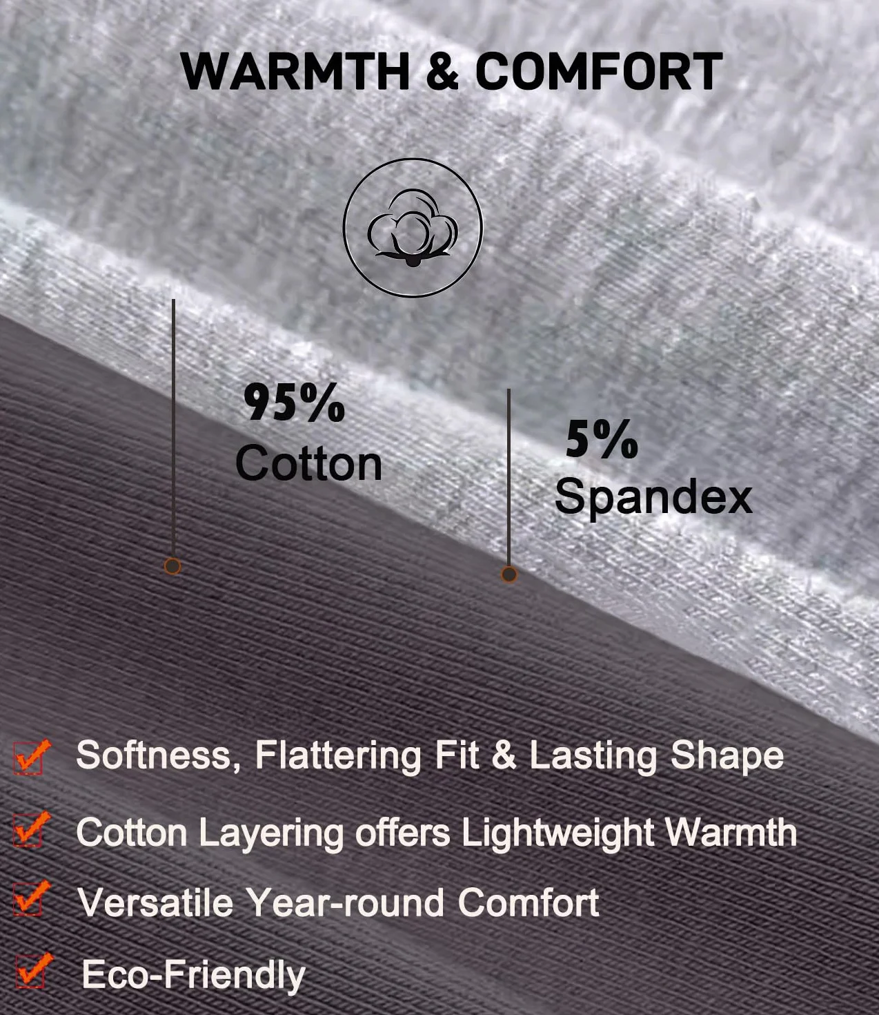 wirarpa Thermounterwäsche Damen Baumwolle Set Thermowäsche Set Leichtgewic Thermounterhemd Thermounterhose Herbst und Winter