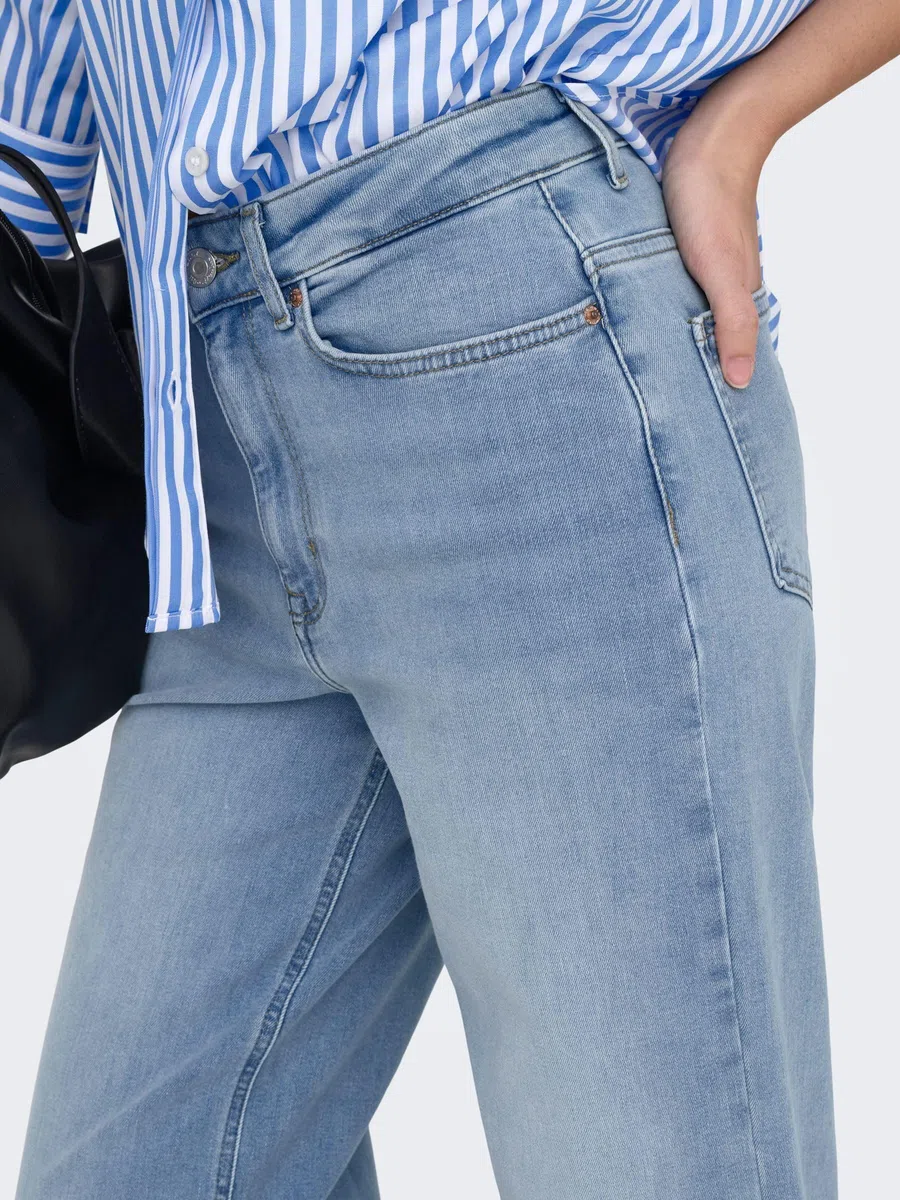 ONLY Female Jeans mit weitem Bein ONLMADISON Hohe Taille Weiter Beinschnitt Jeans | Jeans