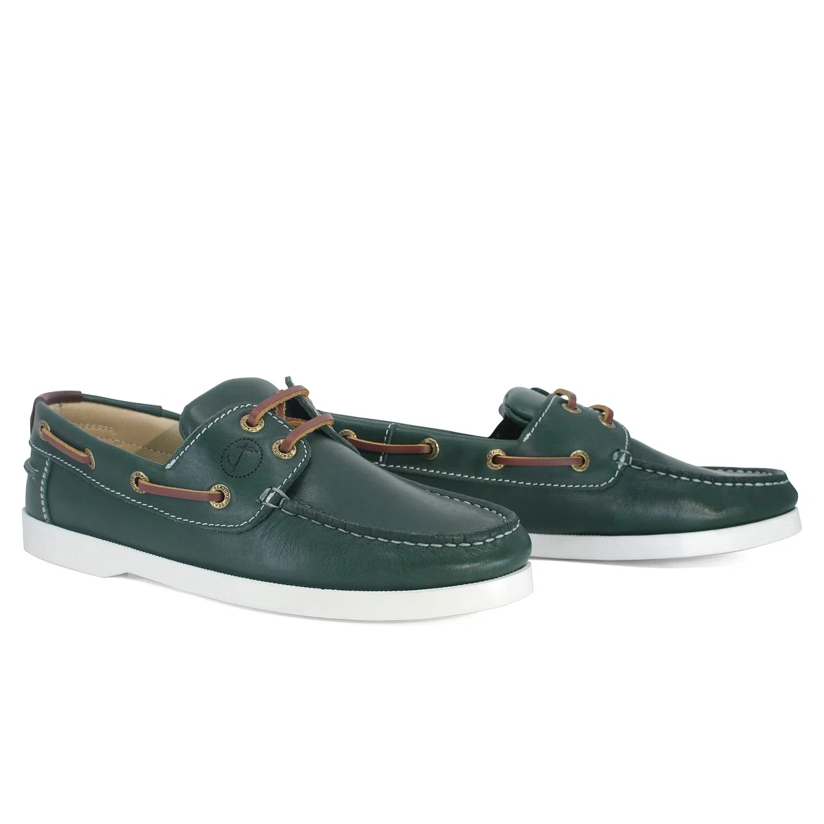 Seajure Damen Bootsschuhe Matira Grün Leder