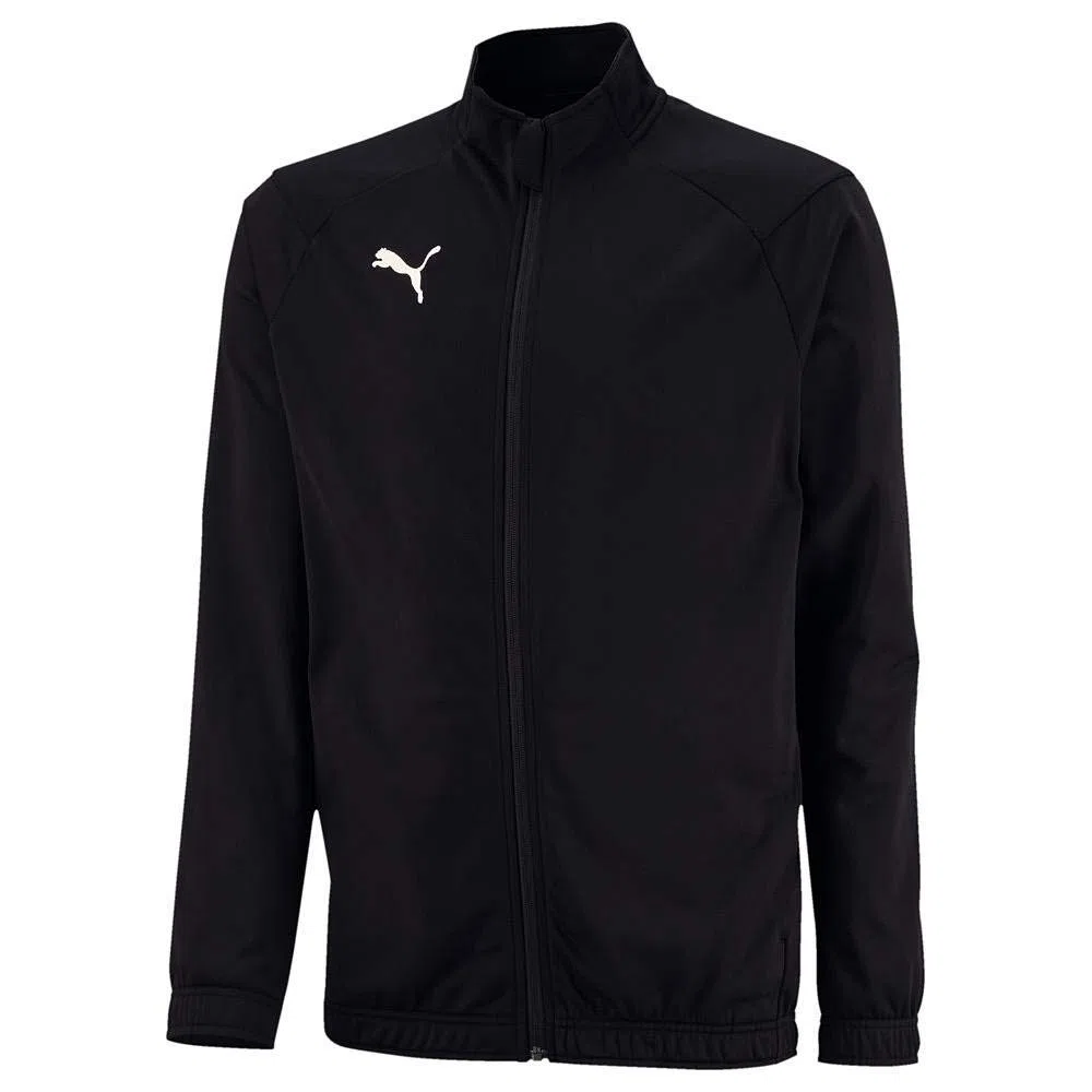 PUMA Jungen Liga Sideline Poly Jacket Core Jr Jacke, Black White, 176