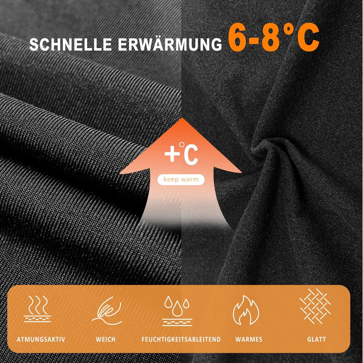 Jiuday Thermounterwäsche Kinder Fussball Funktionsunterwäsche für Jungen Mädchen Skiunterwäsche Atmungsaktiv Soft Warm Winter Langarm Sportunterwäsche für 6-14 Jahre Kinder (A-Grau+Schwarz,L)