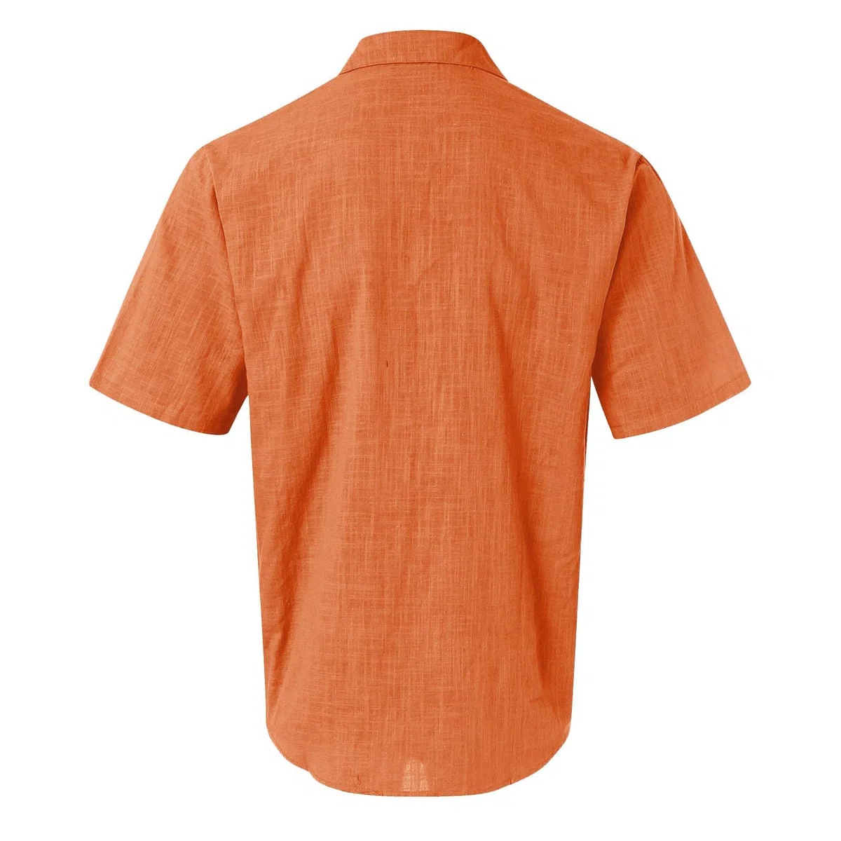 Generisch Hemd Herren Kurzarm, Sommer Freizeithemd Männer Button Down Einfarbig Basic Shirts mit Tasche, M-5XL