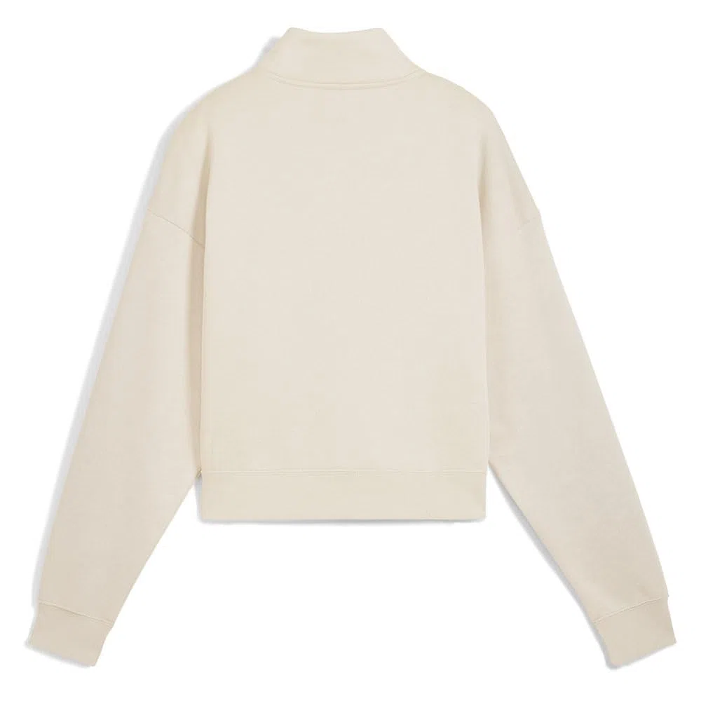 PUMA Mädchen Class Comfort Half-Zip Short Crew FL Sweatshirt, Alpine Snow, 158 EU