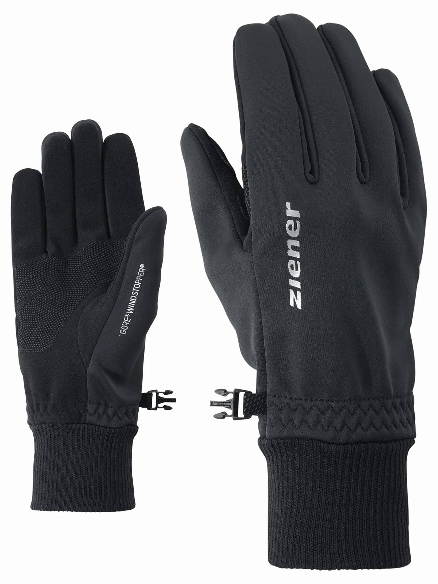 Ziener Erwachsene IDEALIST GWS Freizeit-/Funktions-/Outdoor-Handschuhe | atmungsaktiv, winddicht, Soft-Shell, schwarz