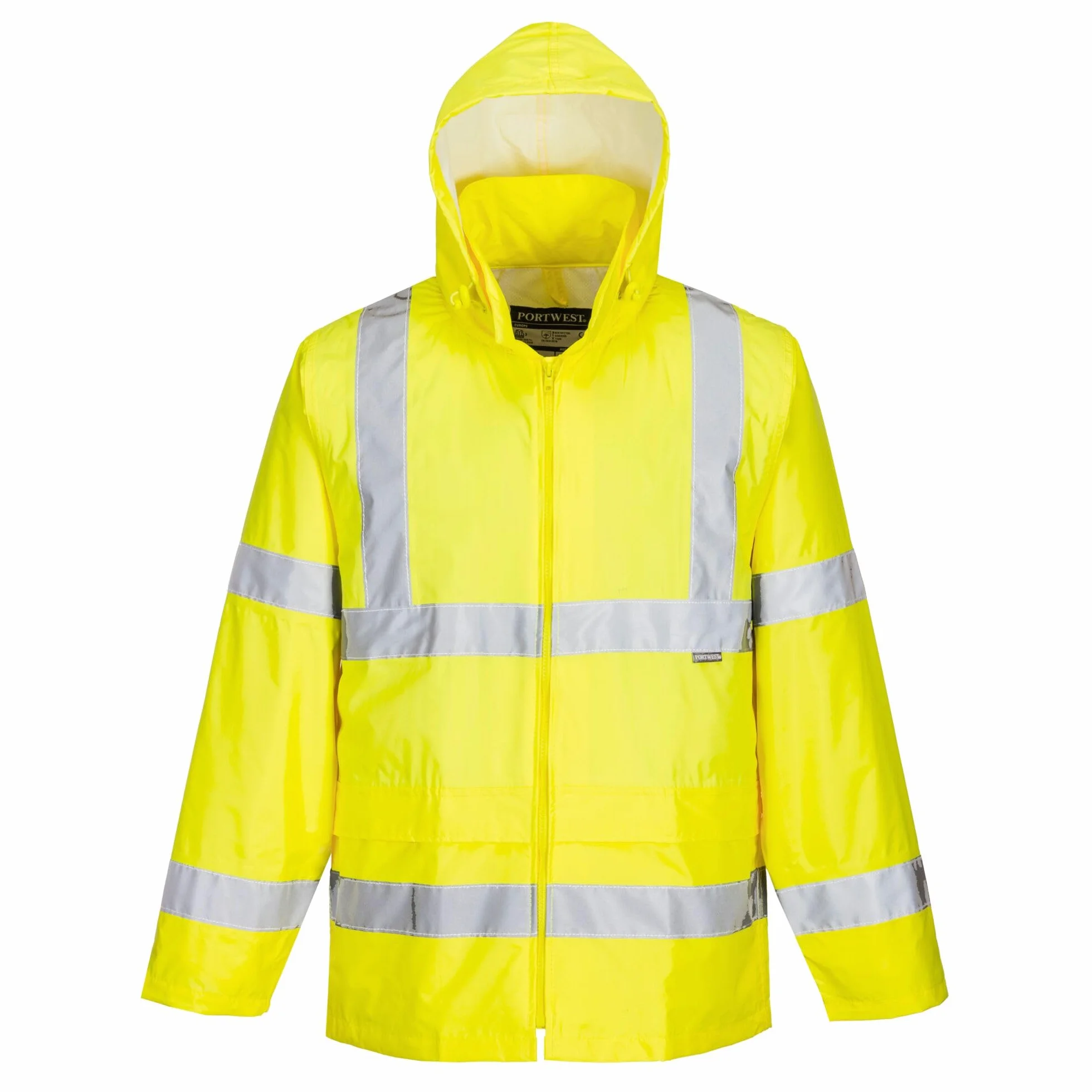 Portwest H440 Herren Leichte Wasserdichte Hi-Vis Regenjacke Gelb, XXL
