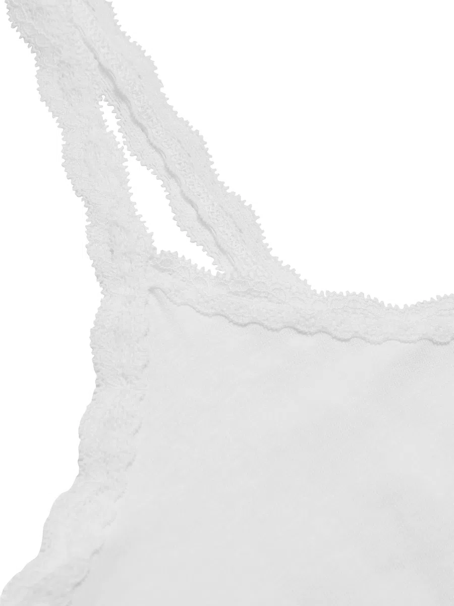 Marks & Spencer 3er-Pack Damen Spitzenbesatz-Trägertops – Baumwollreich – Mit Stretch