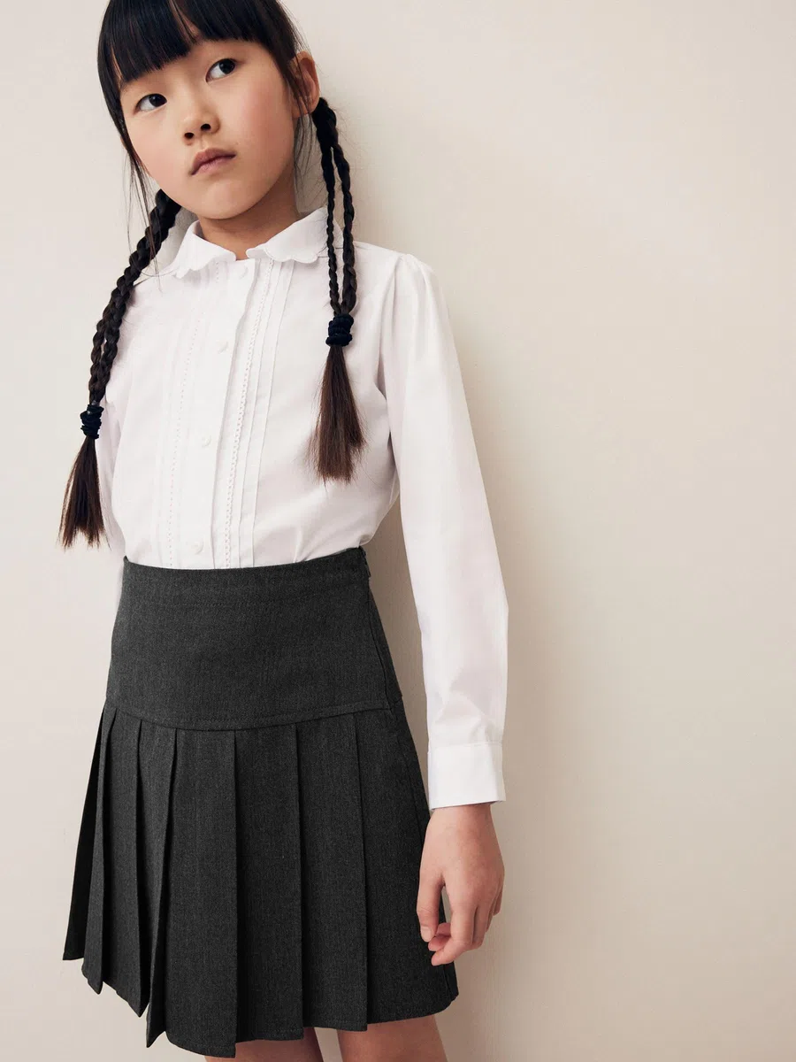 NEXT Mädchen Faltenrock mit Shorts, 2er-Pack