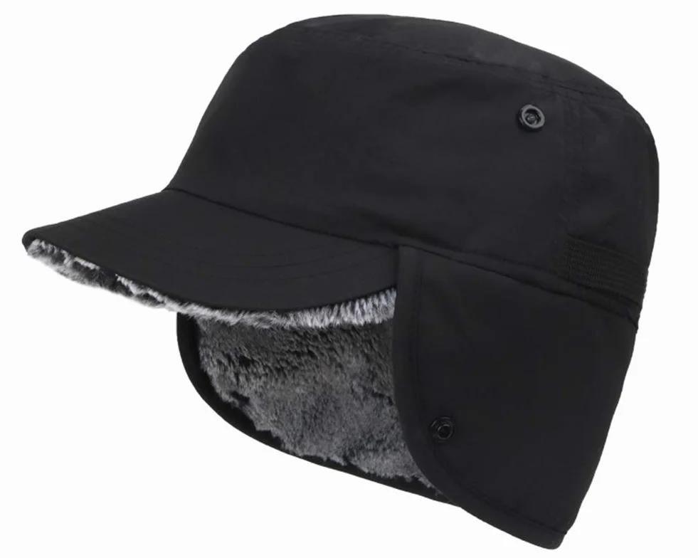 Gisdanchz Winter Cap Warme Mütze mit Ohrenklappen - 100% Nylon & Kunstpelz