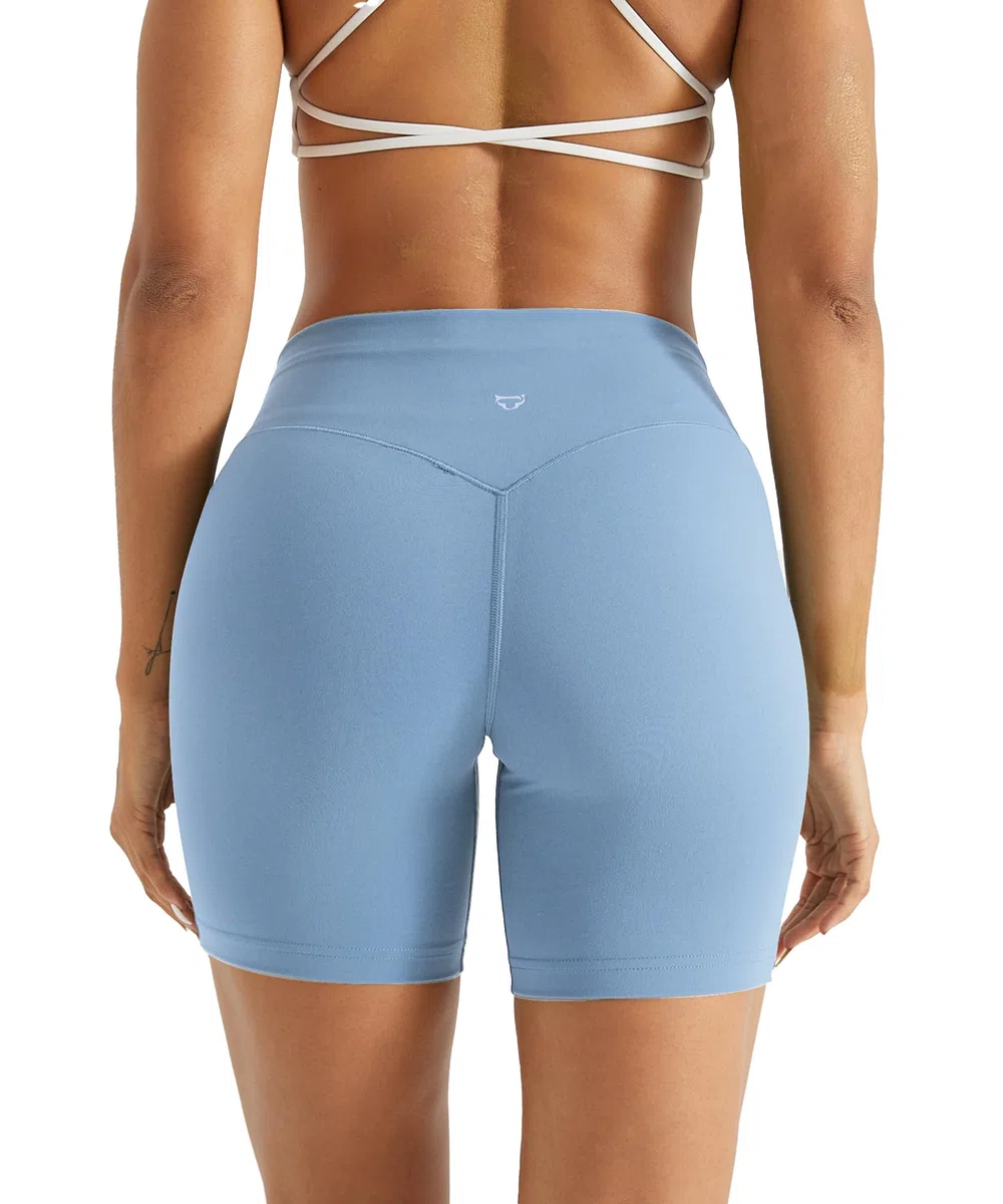 TomTiger Damen-Yogashorts mit Bauchkontrolle, hoher Bund, Biker-Shorts für Sport und Workout, figurformende Shorts mit Push-up-Effekt