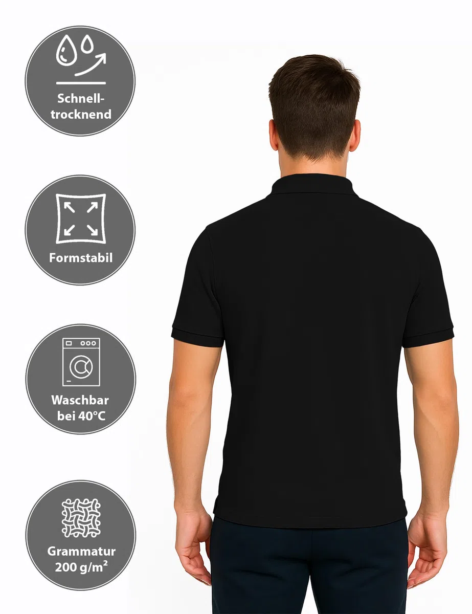 ALPIDEX Herren Polo Shirts 3er Set 100% Baumwolle Poloshirt Männer T-Shirt Kurzarm Shirt Einfarbig Casual Polohemd S M L XL XXL 3XL 4XL 5XL