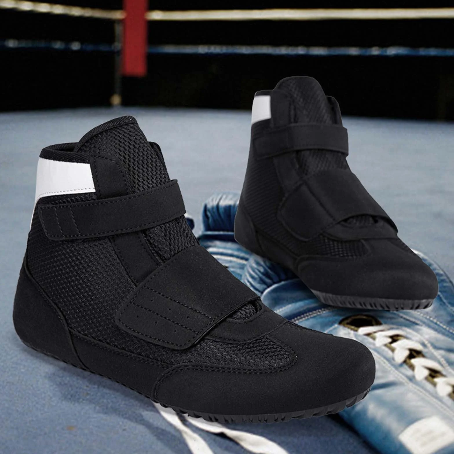 Generisch Robuste, griffige Trainingsschuhe für Jungen im Wrestling- und Boxstil für Wettkampf und Training
