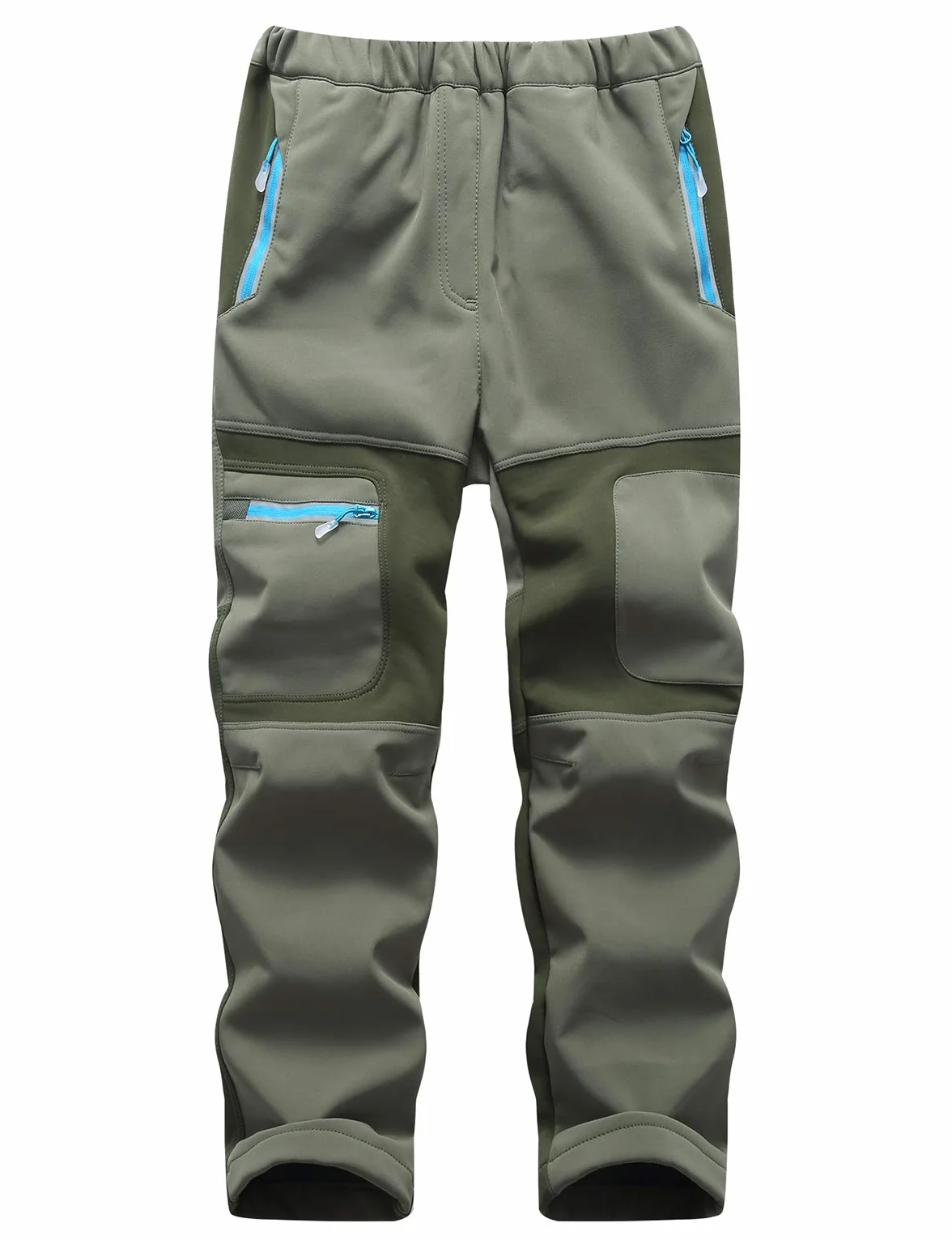 Echinodon Kinder Gefütterte Hose Softshellhose Winddicht Wasserabweisend Warm Jungen Mädchen Winter Outdoorhose Wanderhose