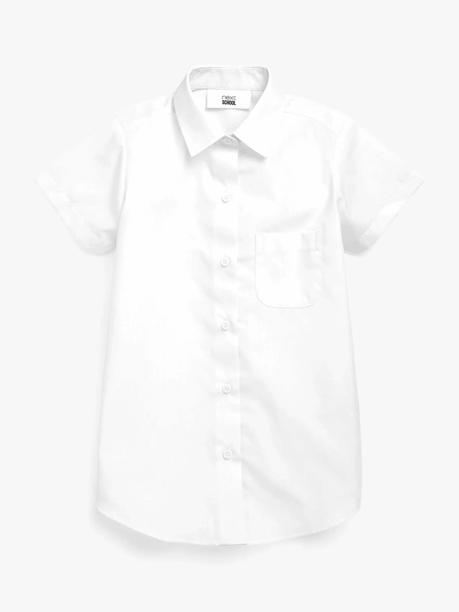NEXT Mädchen Kurzarmhemden (3-17 Jahre) - Slim Fit, 2er-Pack
